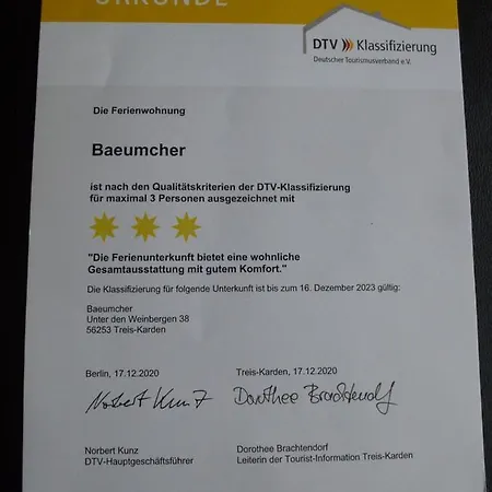 Apartment Ferienwohnung Baeumcher